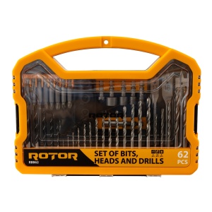 Set biti, tubulare si burghie, 62 piese ROTOR RBB62 - Img 4