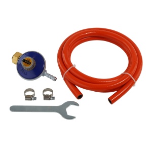 Set regulator reglabil butelie gaz GPL Propan/Butan , furtun 2 metri, 2 coliere, cheie RSGR2 ROTOR - Img 3