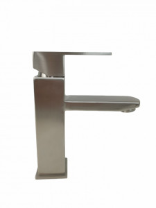 Baterie lavoar MIXXUS KUB-001 din otel inoxidabil, Monocomanda, Racorduri incluse - Img 2