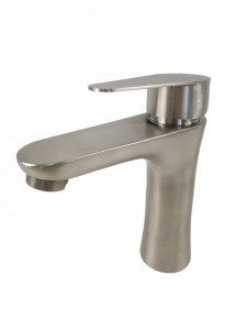 Baterie lavoar MIXXUS NEO-001 din otel inoxidabil, Monocomanda, Racorduri incluse - Img 2