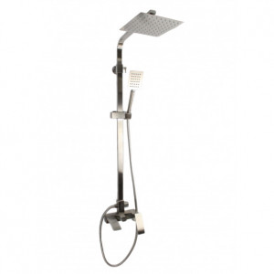 Coloana de dus Mixxus AMA-009-J, 120 cm baterie si para, monocomanda, furtun flexibil - Img 1