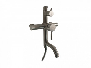 Coloana de dus Mixxus SUS-009-J, 120 cm baterie si para, monocomanda, furtun flexibil - Img 3