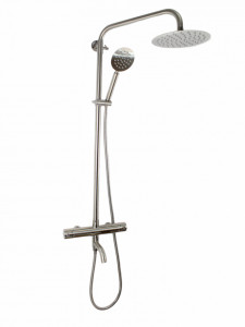 Coloana de dus Mixxus TMO-009-J, 120 cm baterie si para, monocomanda, furtun flexibil - Img 1