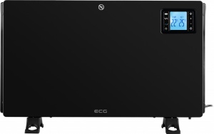 Convector electric de podea ECG TK 2080 DR negru, 2000 W, 3 trepte, termostat, LCD - Img 3