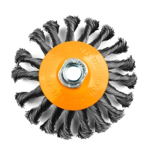 Perie de sarma conica cu noduri ROTOR 115mm M14 - Img 1