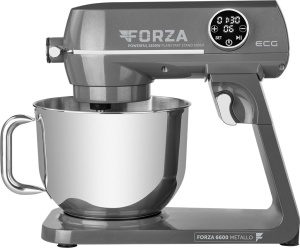 Robot de bucatarie ECG FORZA 6600 Metallo Scuro, 1800 W, 6,5 litri, LCD, sistem de amestecare planetar - Img 2