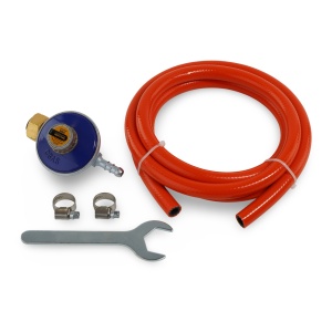 Set regulator reglabil butelie gaz GPL Propan/Butan , furtun 2 metri, 2 coliere, cheie RSGR2 ROTOR - Img 2