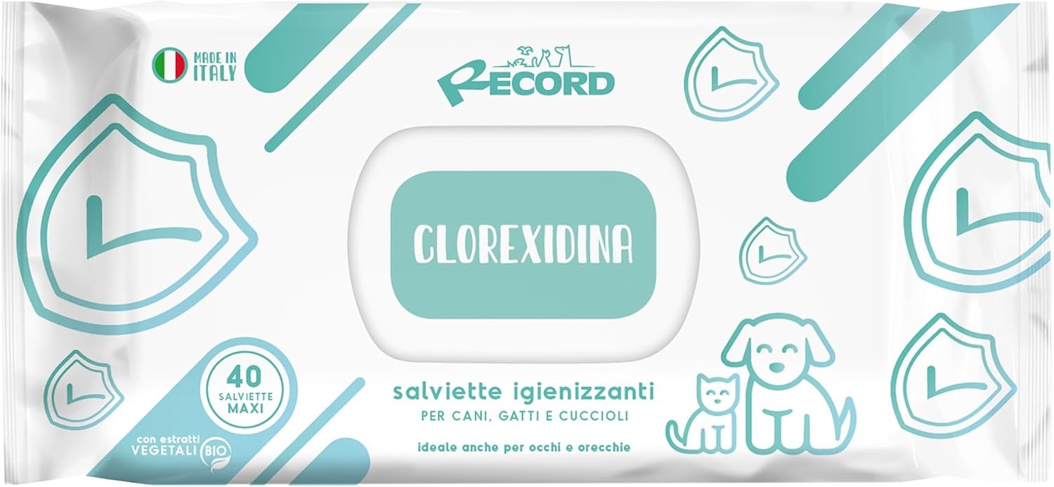 Record – șervețele igienizante cu clorhexidină pentru câini și pisici
