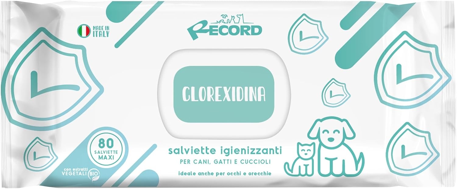 Record – șervețele igienizante cu clorhexidină pentru câini și pisici