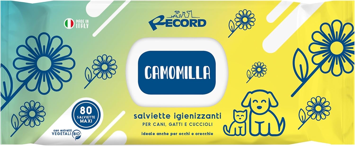 Record – Șervețele umede igienizante cu mușețel, 40 bucăți