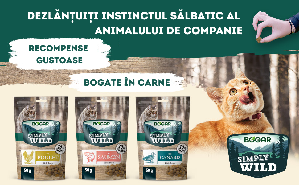 Bogar Simply Wild - Little Treats - Rata - 60 g