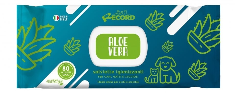 Record – Șervețele umede igienizante cu Aloe Vera, 40 bucăți