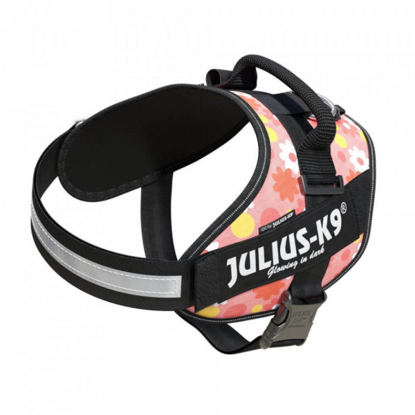 Ham K9 IDC Power - Marimea 2 (28-40kg) - Roz cu flori