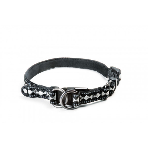 Zgarda nylon, neopren - 2.5cm - Negru