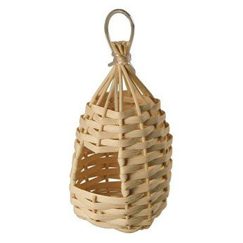 Cuib pasari exotice impletit - 10cm