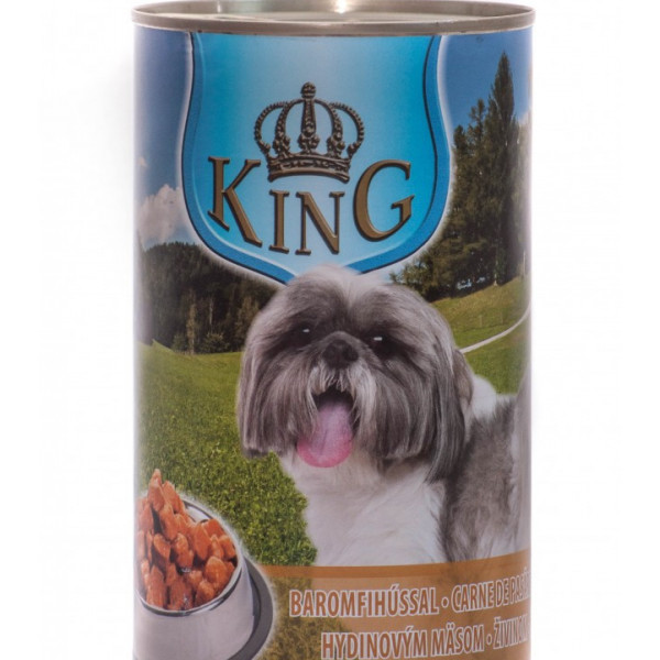 King Dog - conserva cu carne de pasare - 1240g