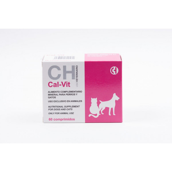 CAL-VIT - Calciu pentru caini si pisici - 60 compr.