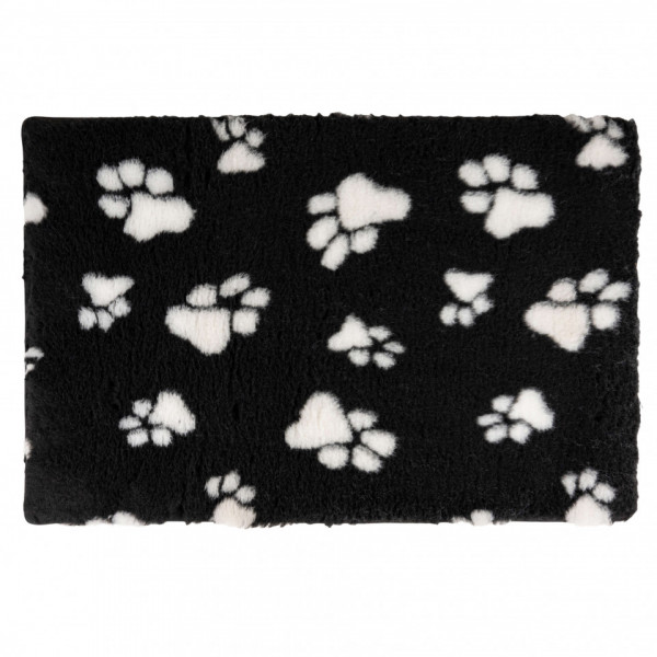 Covoras pufos - Negru - 50x75cm
