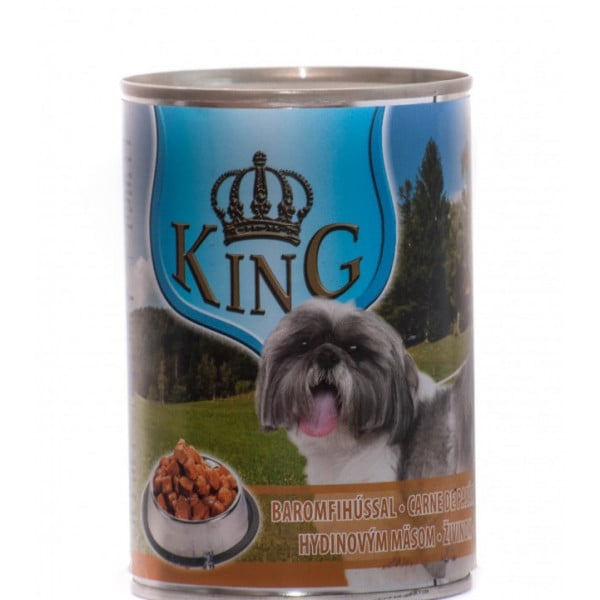 King Dog - conserva cu carne de pasare - 415g