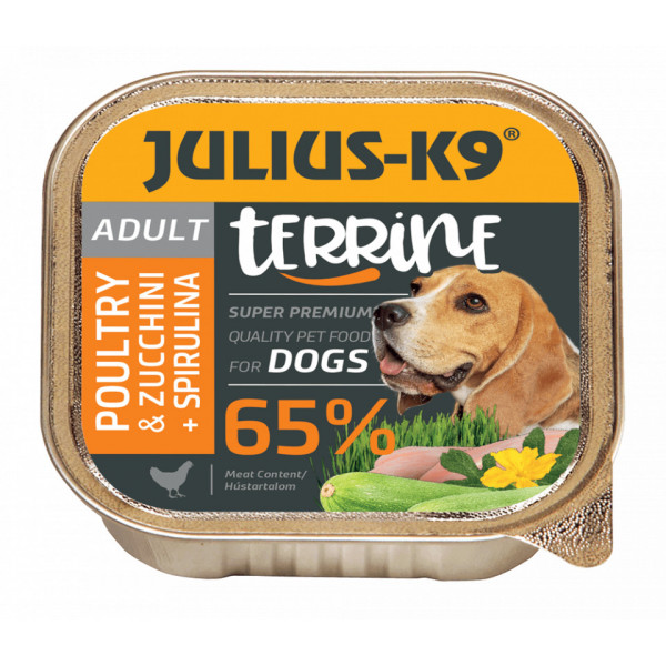 Julius K9 Dog - Terina cu pasare si zucchini - 150g