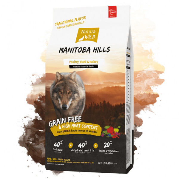 Natura Wild Manitoba Hills - Hrana uscata super-premium - Pasare de curte, Rata, Curcan - 12kg