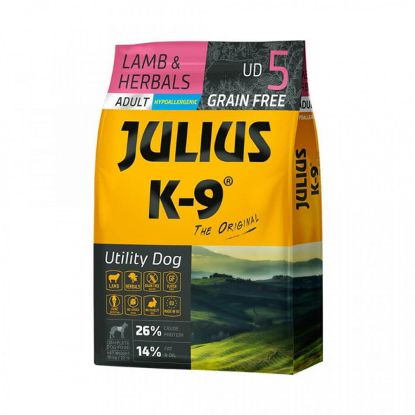 Julius K9 Adult Utility Dog - Hrana uscata super-premium, hipoalergenica - Miel si Ierburi - 3kg