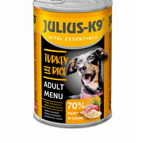 Julius K9 Dog - Hrana umeda super-premium - Curcan si Orez - 1240g