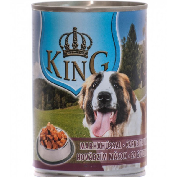 King Dog - conserva cu carne de vita - 415g