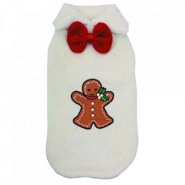Pulover Ginger bread man - Rosu - S