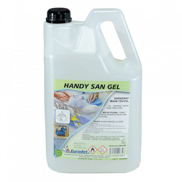 Gel Igienizant cu Alcool 72% - Handy San Gel - 5000ml