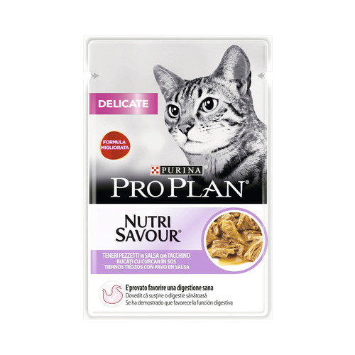 Pro Plan Delicate - Hrana umeda pentru pisici - Curcan - 85g
