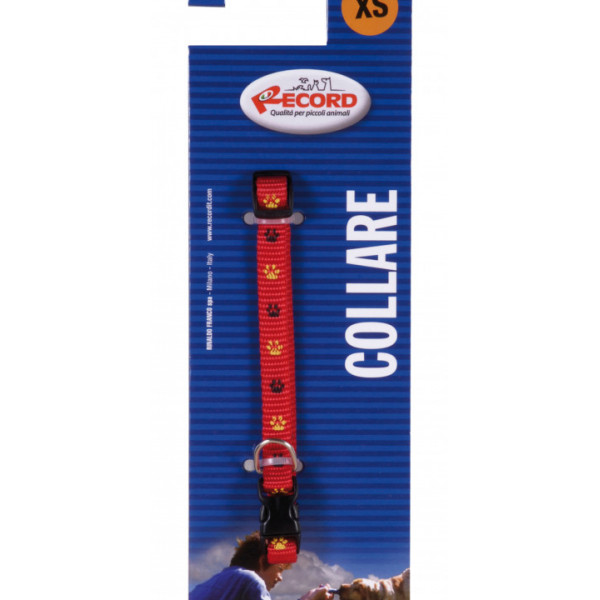 Zgarda reglabila nylon, decor labute - 2cm