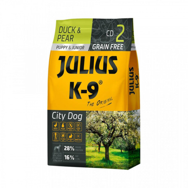 Julius K9 Puppy City Dog - Hrana uscata super-premium - Rata si Pere - 10kg