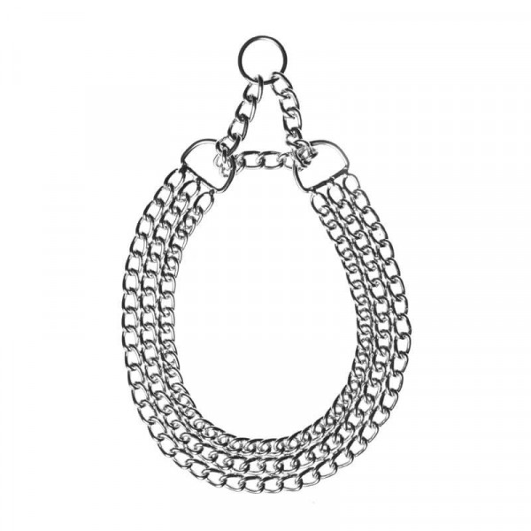 Zgarda metal, semistrangulanta - 35cm