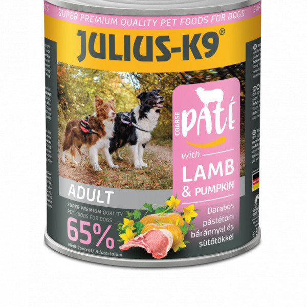 Julius K9 Dog - Pate cu miel si dovleac - 800g