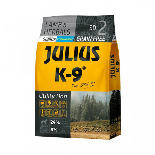 Julius K9 Senior Utility Dog - Hrana uscata super-premium, hipoalergenica - Miel si Ierburi - 10kg