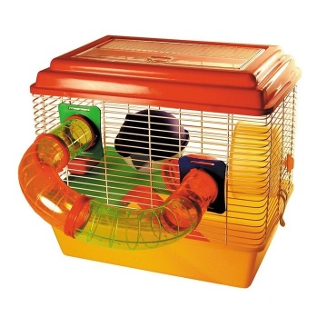 Cusca hamsteri cu tub Allegra - 43x30x40cm