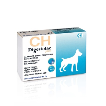Digestolac Plus - 20cpr. - Supliment digestiv pentru stabilitate gastrica si intestinala la caini