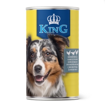 King Dog - conserva cu carne de pasare - 1240g