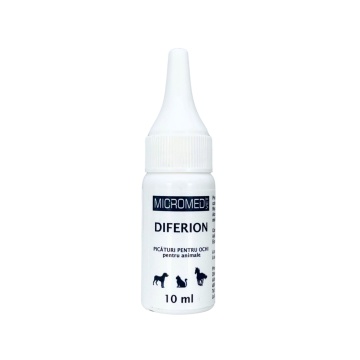 Micromed Vet Diferion - 10ml - Picaturi oftalmice pentru ochi uscati si iritati la animale