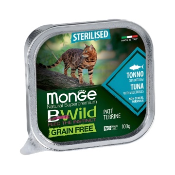 Monge BWild Pate Sterilised Cat - Hrana umeda super-premium - Ton - 100g