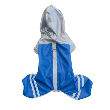 Pelerina ploaie, dungi flourescente - Albastru - S