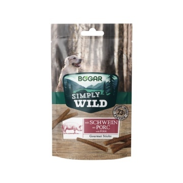 Recompense pentru caini - Bogar Simply Wild - Sticksuri - Porc - 110g