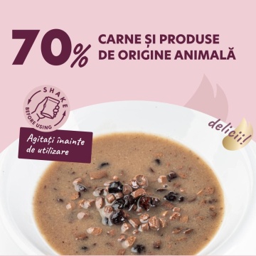 Delickcious Cat - Bucati de Rata & Fructe de Padure in Sos - 80g - Img 3