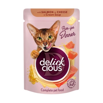 Delickcious Cat - Set Cina si Desert - Supa 2x85g & Bucati in Sos 2x80g - Img 7