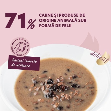 Delickcious Dog - Fulgi de Miel & Fructe de Padure in Sos Cremos - 80g - Img 4