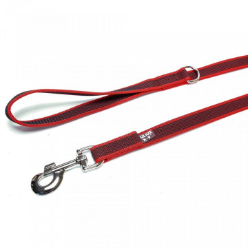 Lesa JK9 Color & Gray, antiderapanta, cu maner - 20mmx1m - Rosu