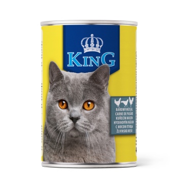 King Cat - conserva cu carne de pasare - 415g