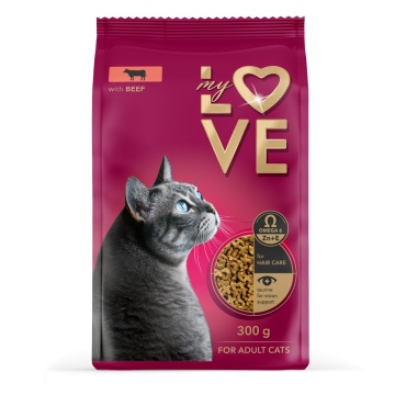 My Love Adult Cat - Hrana uscata completa - Vita - 300g