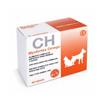 Myofortex Omega - 60cpr. - Supliment sustinere functie cardiaca pentru caini si pisici